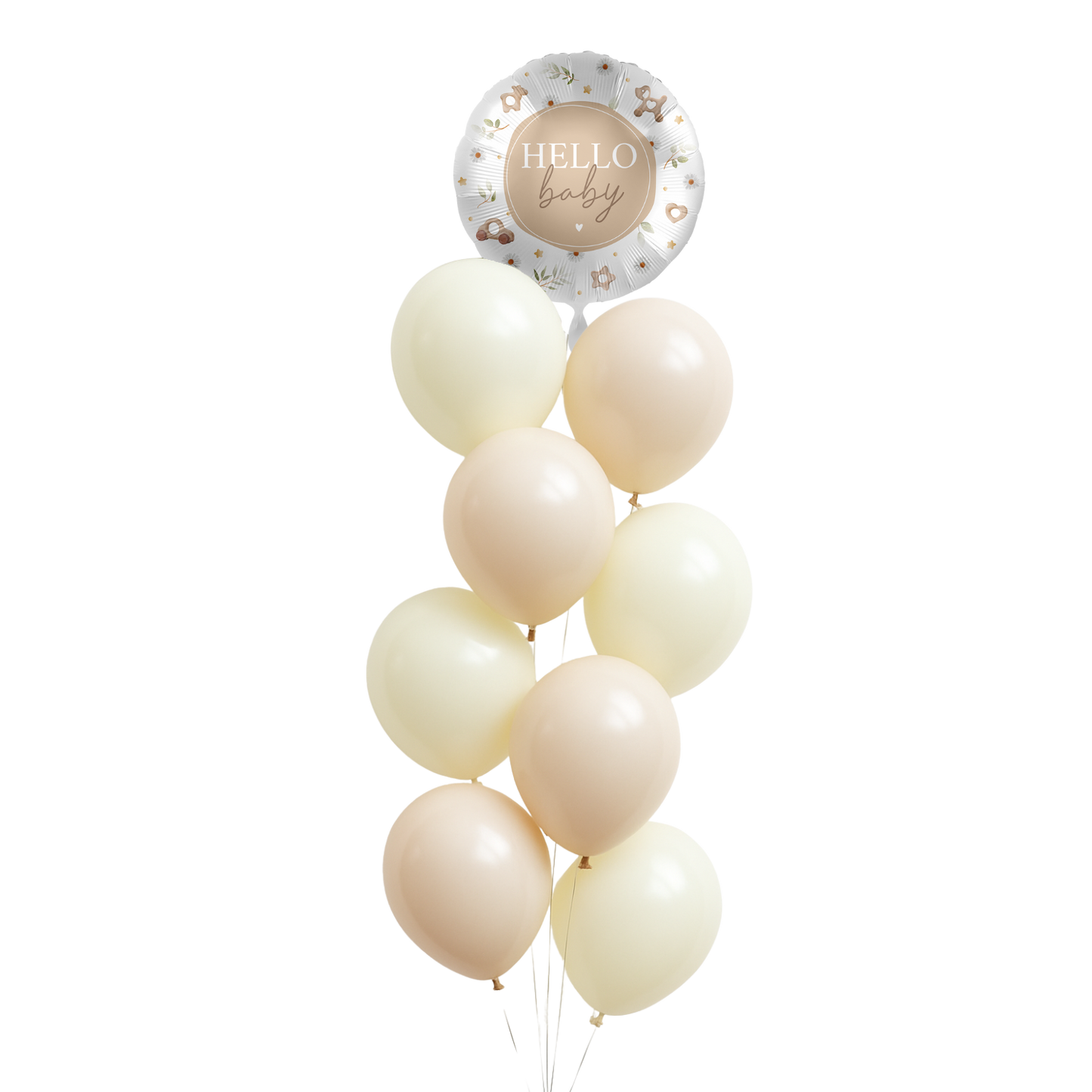 Personalisierter Ballonstrauß - Zur Geburt