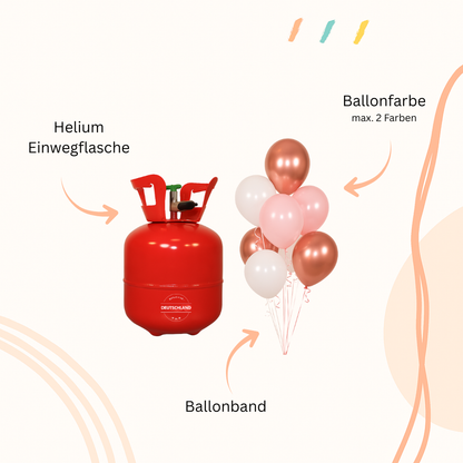 Ballonset mit Helium  - Größe Wählbar