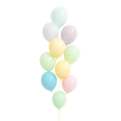 Luftballonstrauß – Heliumballons in Wunschfarben