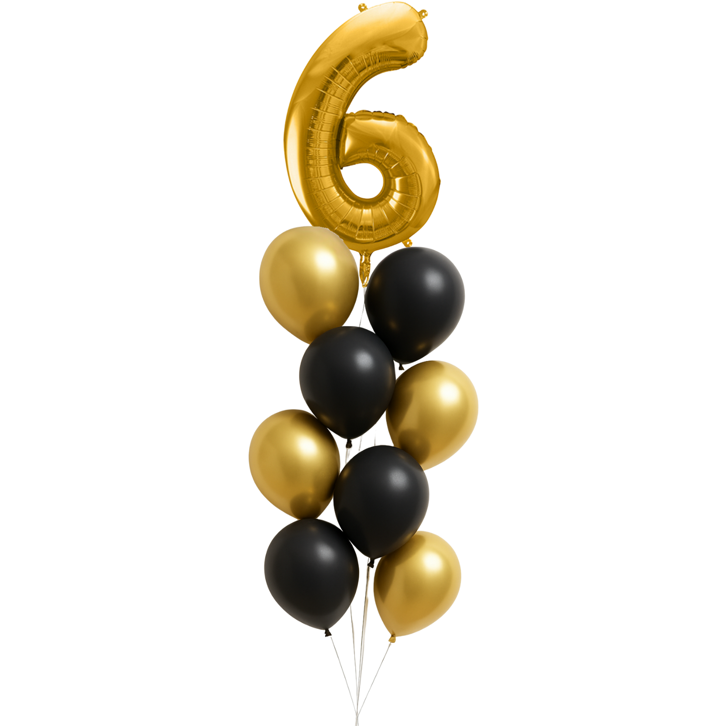 Personalisierter Ballonstrauß - mit Folienballonzahl