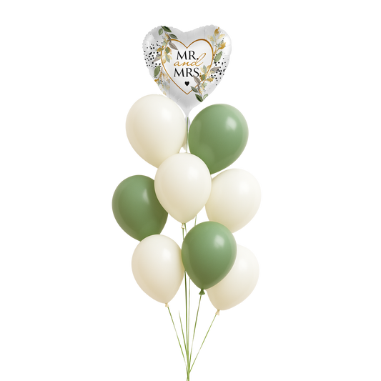 Personalisierter Ballonstrauß - Zur Hochzeit