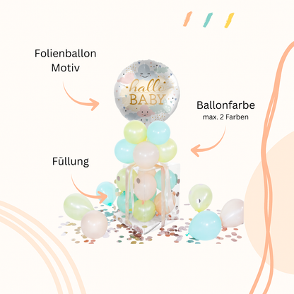 Personalisierte Ballonbox – Zum Geburtstag