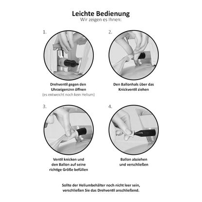 Ballonset mit Helium  - Größe Wählbar