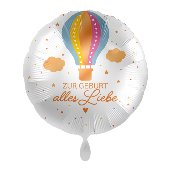 Personalisierter Ballonstrauß - Zur Geburt